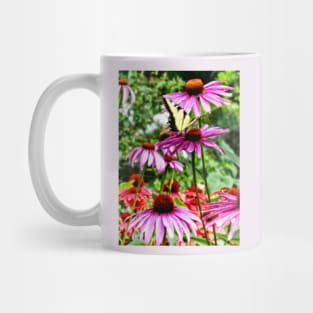 Butterflies - Tiger Swallowtail On Coneflower Mug